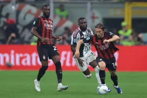 Modric i Tomori podczas meczu