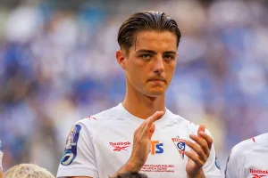 Kacper Urabński podczas meczu