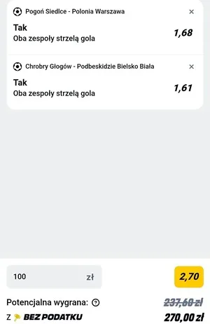 Kupon Betclic Zagranie