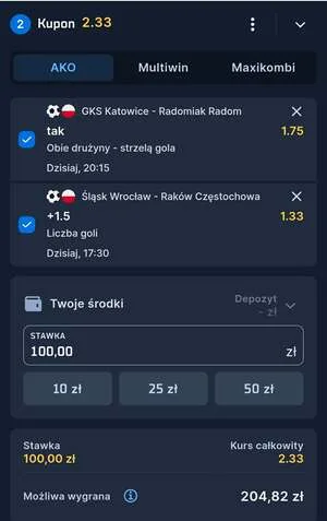 Kupon STS Zagranie