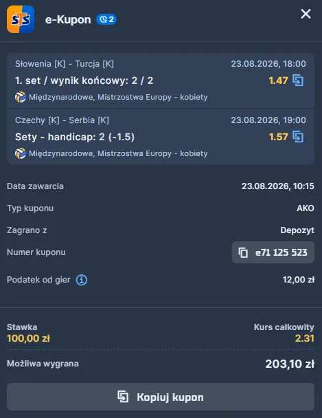 siatkówka-kupon-double-2-kolejka-slowenia-turcja-czechy-serbia