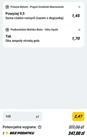 Kupon Betclic Zagranie