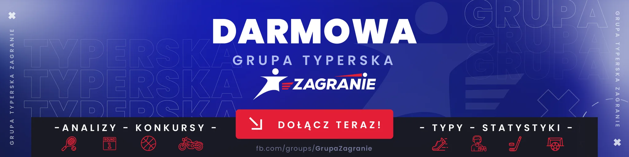 Baner grupa typerska Zagranie