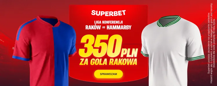 Superbet baner na Raków - Hammarby