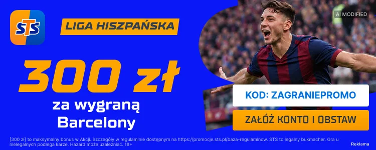 STS baner na wygraną Barcelony