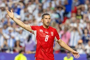Remo Freuler podczas meczu z Argentyną