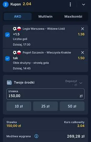 Kupon STS Zagranie