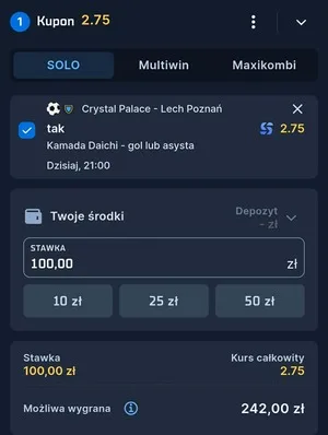 Kupon STS Zagranie