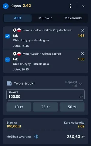 Kupon STS Zagranie