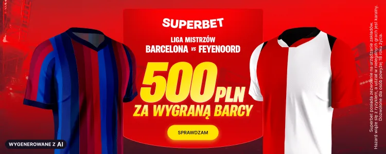 Superbet baner na Barcelona - Feyenoord