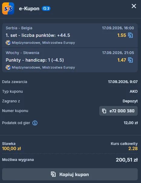sts-siatkowka-double-kupon-wlochy-slowenia-serbia-belgia