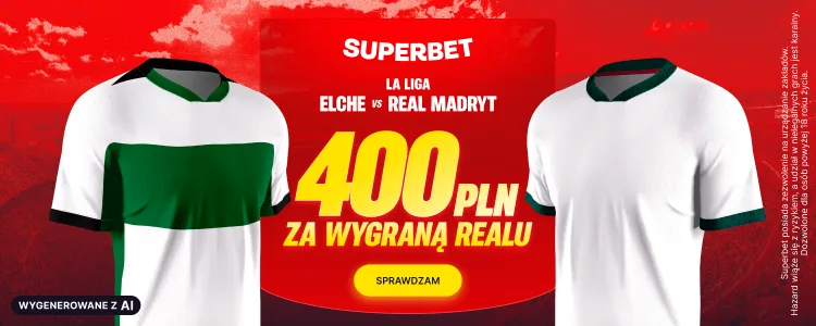 Superbet baner na Elche - Real Madryt