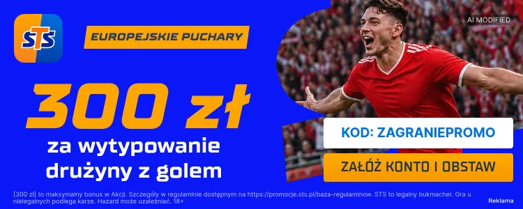 STS baner na gola w Lidze Mistrzów