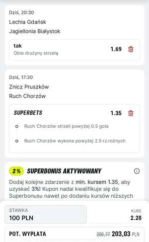 Kupon Superbet Zagranie