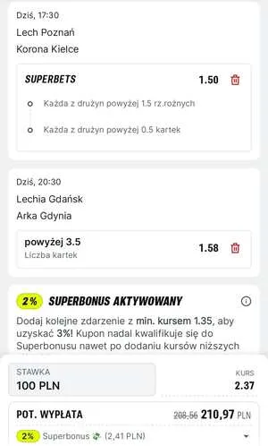 Kupon Superbet Zagranie