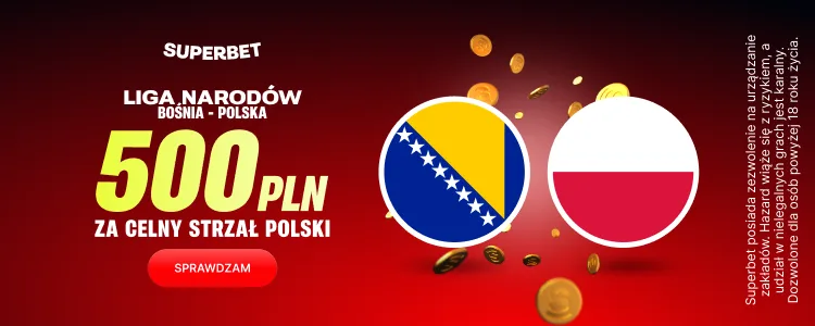 Superbet baner na Bośnia - Polska