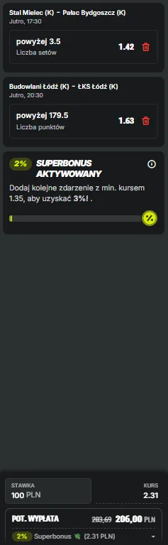 superbet-kupon-double-stal-mielec-palac-bydgoszcz-budowlani-lodz-lks-commercecon-lodz-2-kolejka-tauronliga