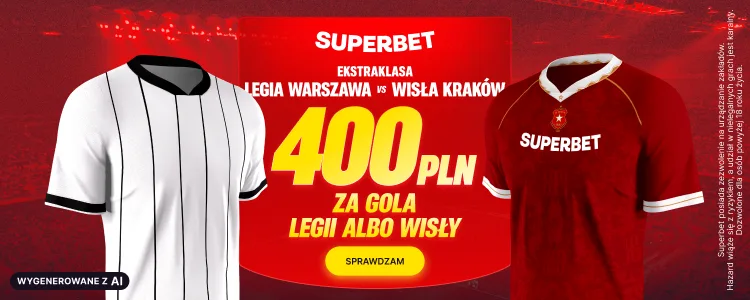Superbet baner na Legia - Wisła