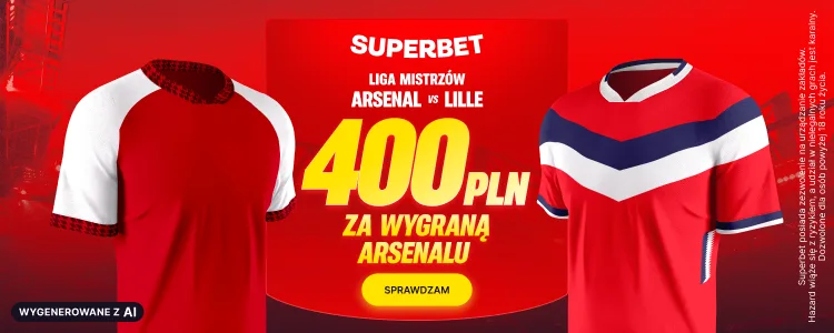 Superbet baner na Arsenal - Lille