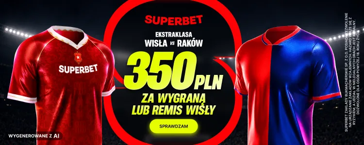Superbet baner na Wisła - Raków
