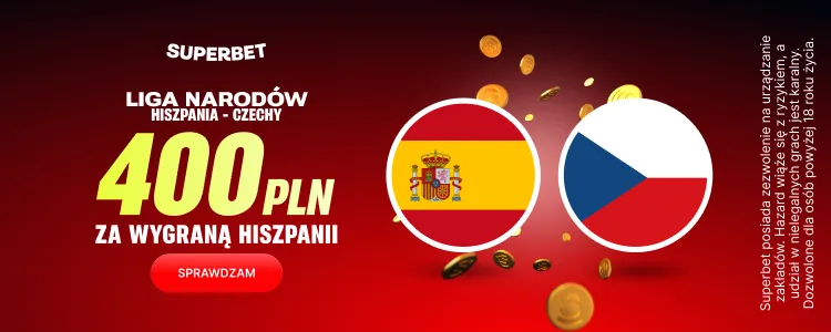 Superbet baner na Hiszpania - Czechy