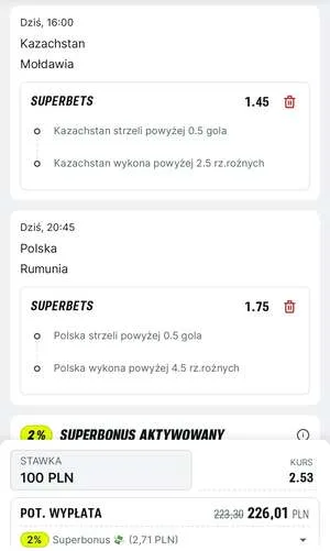 Kupon Superbet Zagranie