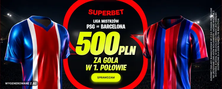 Superbet baner na PSG - Barcelona